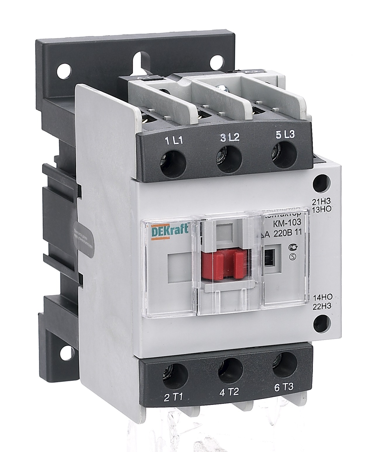 Контактор 40А 220В АС3 1НО+1НЗ КМ-103 DEKraft (1/8) (СТАРЫЙ АРТИКУЛ)