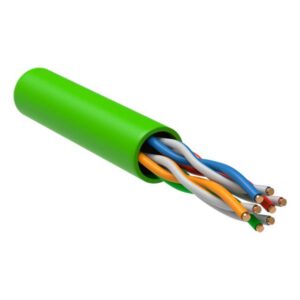Кабель FARIAL U/UTP (4x2x0,52) витая пара категории 5e, 4 пары, 24AWG, BC (чистая медь), внутренний, LSLTx, зеленый