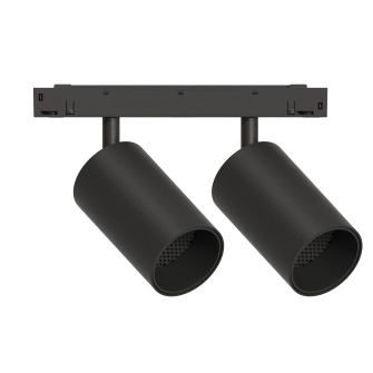 Трековый светильник TWIN-SPOT LED 48В 2x10Вт 4000К CRI90 36° NO-DIM угольно-черный, Kraab Systems