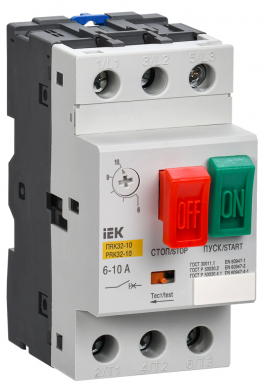Пускатель ПРК32-10 In=10A Ir=6-10A Ue 660В IEK