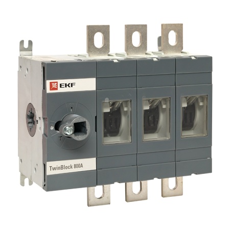 Рубильник 800A 3P ( OT800F3) без рукояткой управления TwinBlock EKF ( OT800F3)