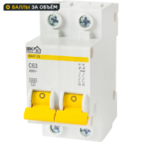 Автоматический выключатель IEK Home ВА47-29 1P N C63 А 4.5 кА
