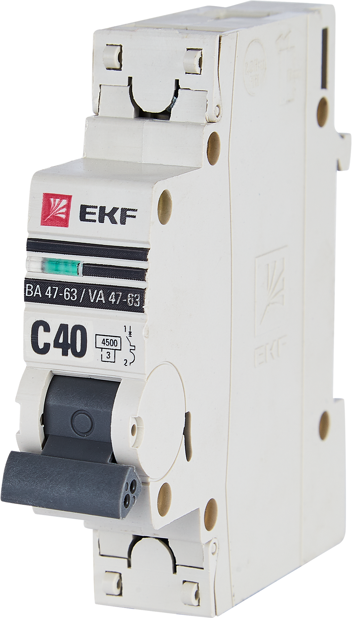 Автоматический выключатель EKF ВА47-63 1P C40 A 4.5 кА