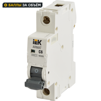 Автоматический выключатель IEK Armat M06N 1P C6 А 6 кА