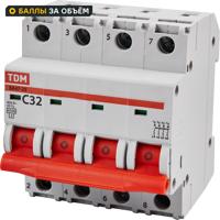 Автоматический выключатель TDM Electric ВА47-29 4Р C32 A 4.5 кА