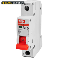 Автоматический выключатель TDM Electric ВА47-29 1Р B16 A 4.5 кА